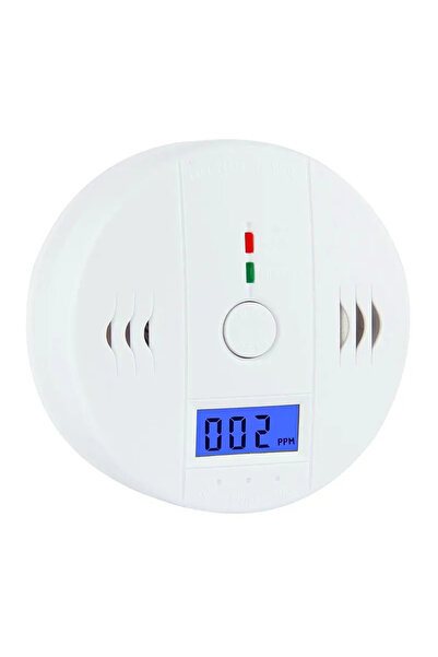 UmoTech Duman Dedektör Alarm Cihazı Karbonmonoksit Dedektörü Kablosuz LCD Ekr...