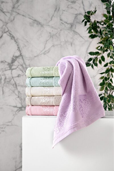 Fiesta Tekstil 50X90 Star 6-Piece Jacquard Towel Set