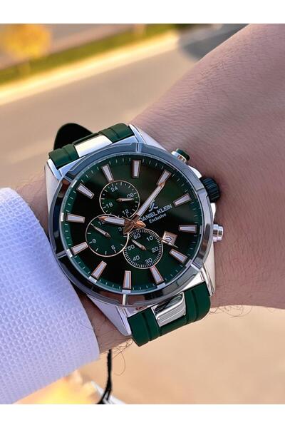 Daniel Klein Men's Wristwatch 30 Meters Water Resistant Silicone Band + Bracelet Gift Vs.Blkt.0715