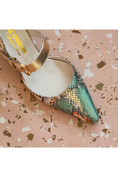 OEM Women's Shoes Hourglass Heel Namira Royal Green - 37