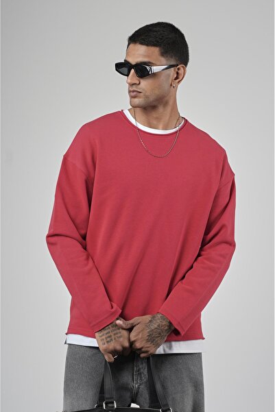king brich Pis Yaka Oversize Cut Men's Plain Sweatshirt