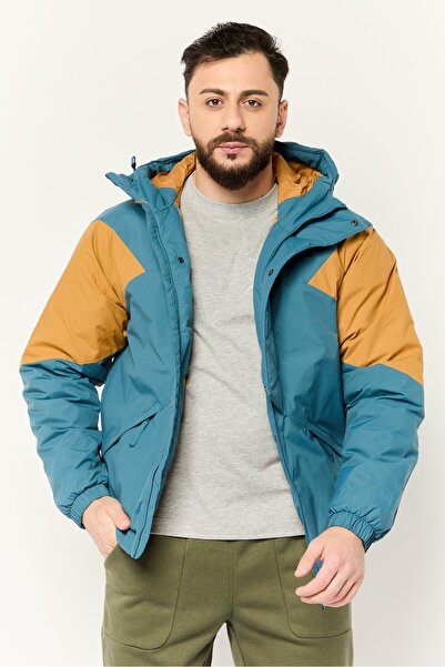 adidas Men Sportswear Fit Long Sleeves Outdoor Jacket, Teal Blue