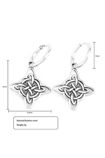 Choice أقراط متدلية EH-75 للرجال والنساء من الفولاذ المقاوم للصدأ على شكل رأس...