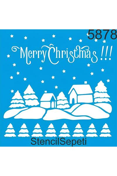 StencilSepeti New Year - Stencil Painting Template