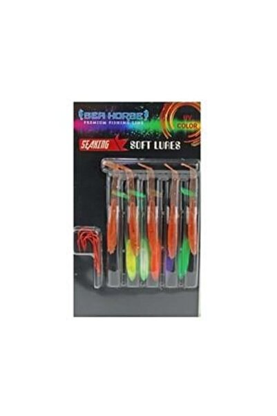 SEA HORSE Glow 5,5cm 5 Li Paket Silikon Balık C5