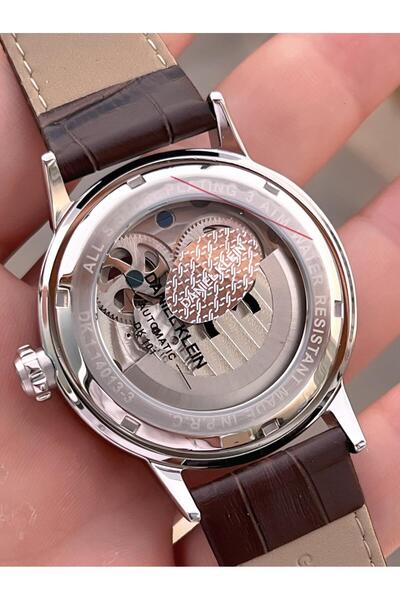 Daniel Klein Automatic Men's Wristwatch 30 Meters Water Resistant Leather Band Vs.Blkt.0709