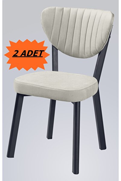 Flinder MD-1001 Krem Elma 2'li Mutfak Sandalyesi, Yemek Odası, Bahçe, Balkon,...
