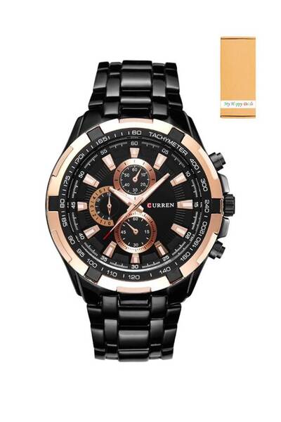 Curren ساعة يد كرونوغراف للرجال 8023