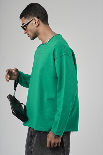 king brich Pis Yaka Oversize Cut Men's Plain Sweatshirt