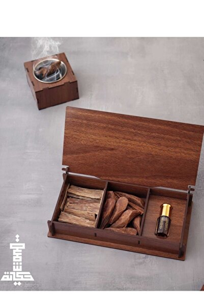 Story of candle صندوق العود يحتوي على رقائق عود فيتنامي وعود مروكي ودهن عود فاخر