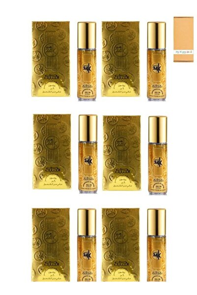 Nabeel Gold 24K Alcohol Free Roll-On Oil Perfume 6ML (6 pcs)