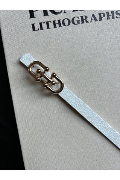 LİA KEMER Lose Patterned Women's Gold Buckle Belt Jacket Belt Dress Belt Trouser Belt