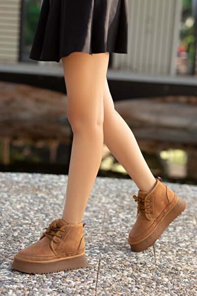 kajal ayakkabı Ботуши с висока подметка и подплата от кожа HJ 101