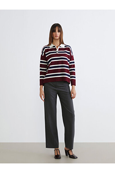 LC Waikiki Standard Fit Patterned Women's Trousers