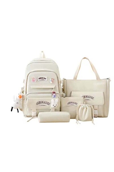 Arabest 5-piece School Backpack Set with Lunch Bag and Accessories