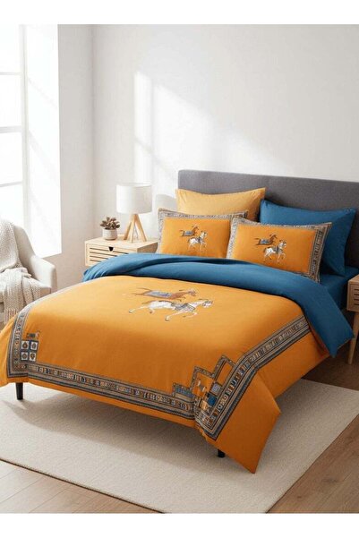 HOMETOPIA Deluxe 6-Piece Hotel-Style Microfiber Comforter Bedding Set - Arabian Horse Design