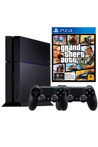 Sony PlayStation 4 (PS4) 1TB + 2 controllere + GTA 5 - La mâna a doua
