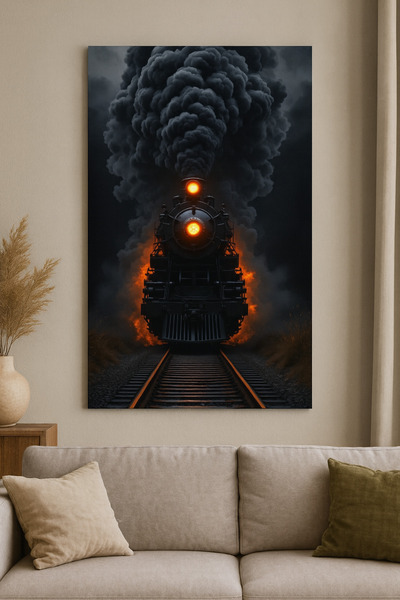 BLT DİZAYN Kara Tren – Flame & Smoke Themed