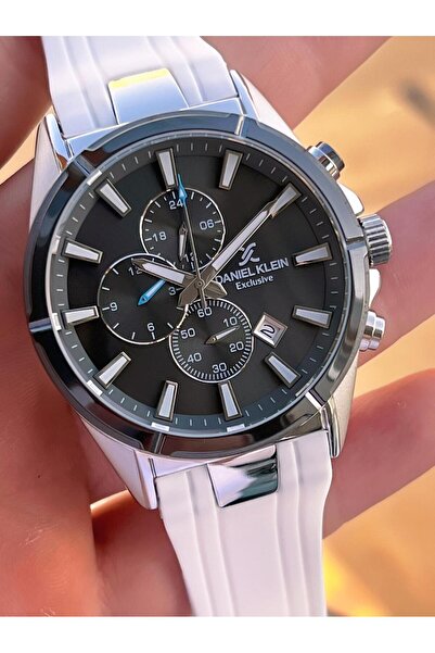 Daniel Klein Men's Wristwatch 30 Meters Water Resistant Silicone Band + Bracelet Gift Vs.Blkt.0714