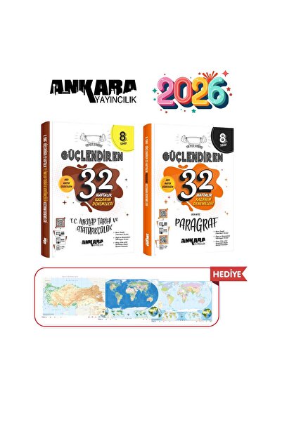 Ankara Yayıncılık 8.SINIF GÜÇLENDİREN 32 HAFTALIK TC. İNKILAP - PARAGRAF KAZA...