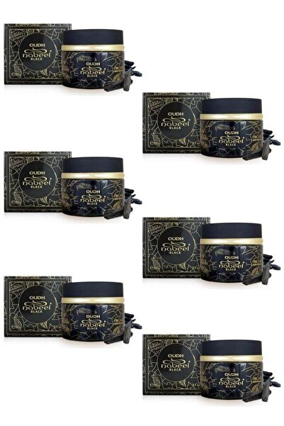 Nabeel Pack of 6 Black Oudh Incense Bakhoor 60 GM