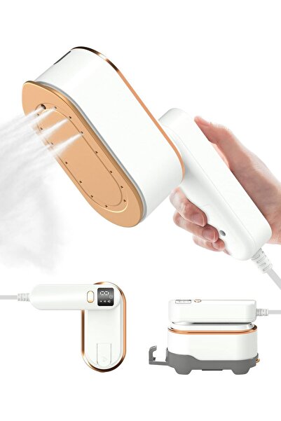 HYX Travel Steamer Iron for Clothes - 1200W Portable Handheld Steamer (White)