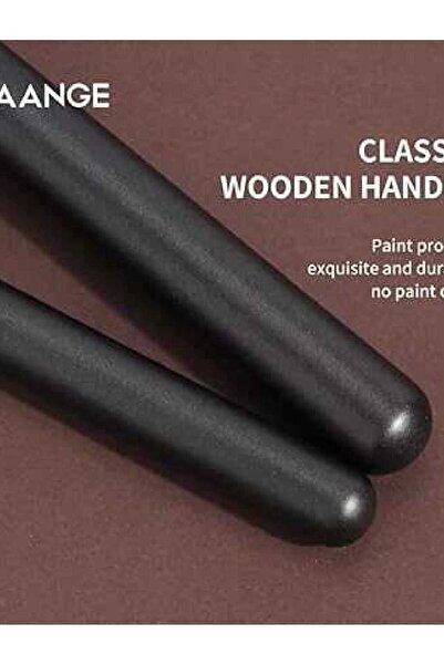 Generic Professional Makeup Brush Set, 2 Pieces (Black Synthetic)