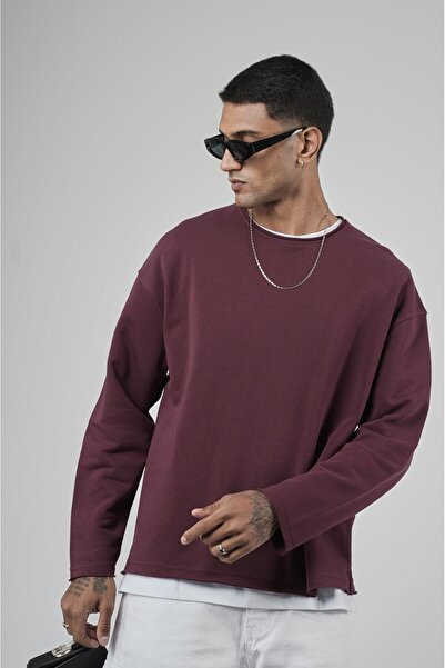 king brich Pis Yaka Oversize Cut Men's Plain Sweatshirt