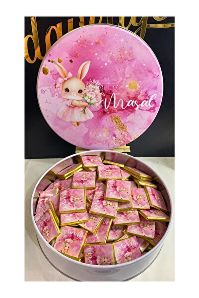 Nehir 50 Adet İsme Özel Bebek Hediyelik Madlen Sütlü Çikolata