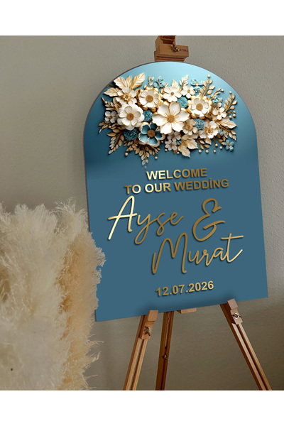 woodretro Розкішна дошка для весілля та заручин 60x 40 см з рельєфним написом, надрукована методом УФ-друку