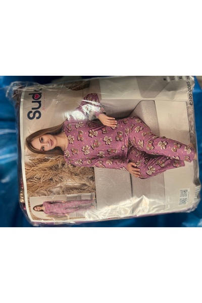 Sude Γυναικείο σετ πιτζάμες με σχέδιο από καστόρι