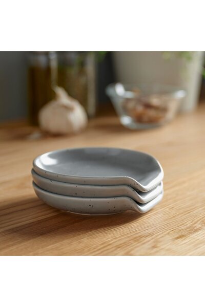 Generic Spoonrest, light grey-blue, 12 cm
