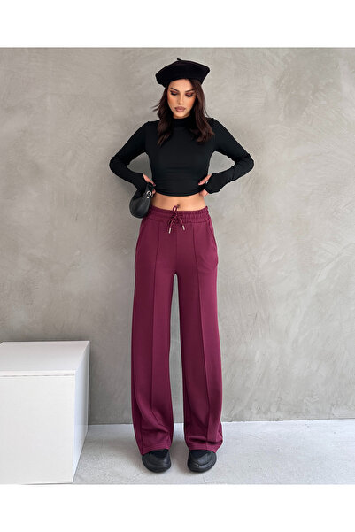 modapark.ist Women's Elastic Waist Modal Trousers