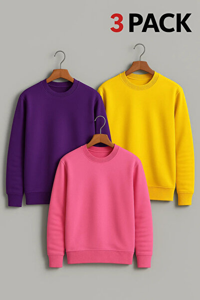 COMBİNE MİCHAİL Men's Oversized Premium Winter 3-Piece Sweater