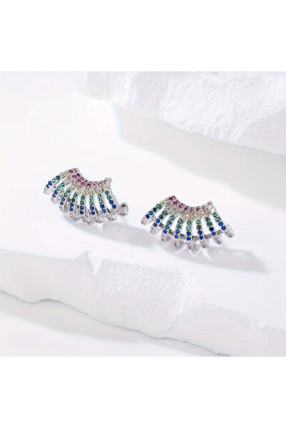 Choice WC5224-2 Europe and The United States Personality Color Irregular Earr...
