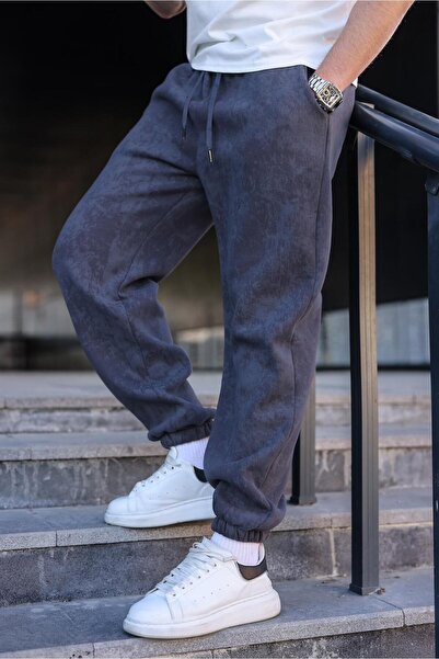 Madmext Smoked Batik Patterned Jogger Sweatpants E6582