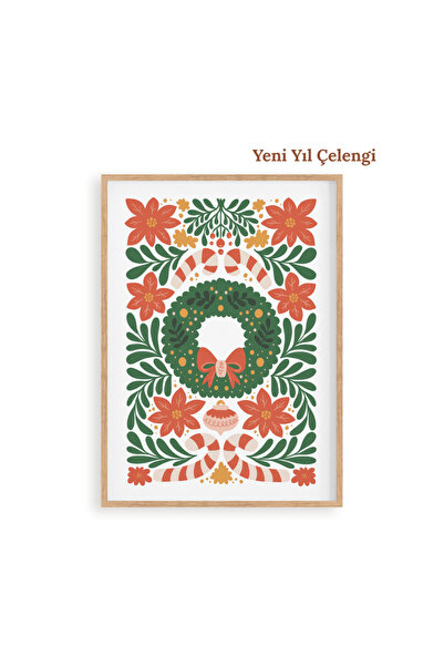 tuvart Sayılarla Boyama Seti Yılbaşı Özel, Aile Seti 30x40cm - Yeni Yıl Çelengi