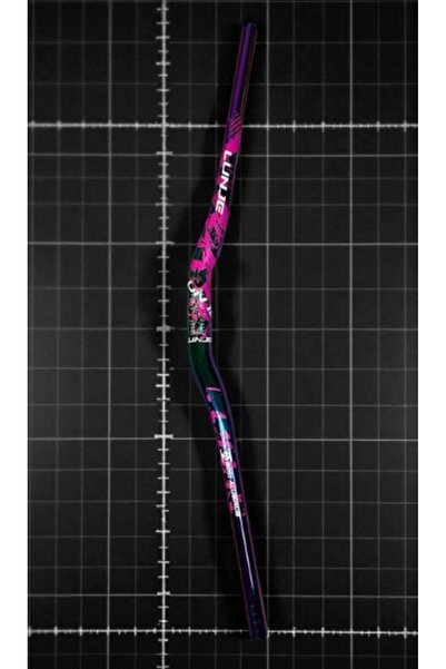 lunje Alüminyum 31.8 780 mm Riser Mtb Gidon Bisiklet Gidonu Bukalemun Pembe