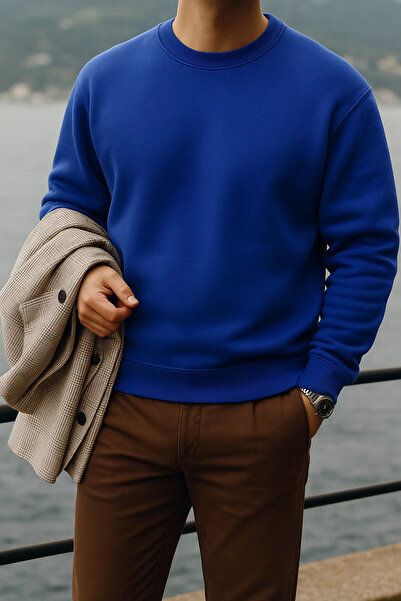 COMBİNE MİCHAİL Men's Oversized Premium Winter 3-Piece Sweater