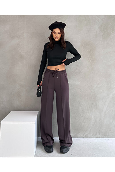 modapark.ist Women's Elastic Waist Modal Trousers