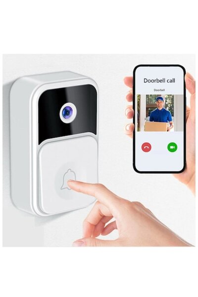 Fabrilux Wireless Video Doorbell 1080p HD, Phone Notifications, Real-Time Video Call, Night Vision