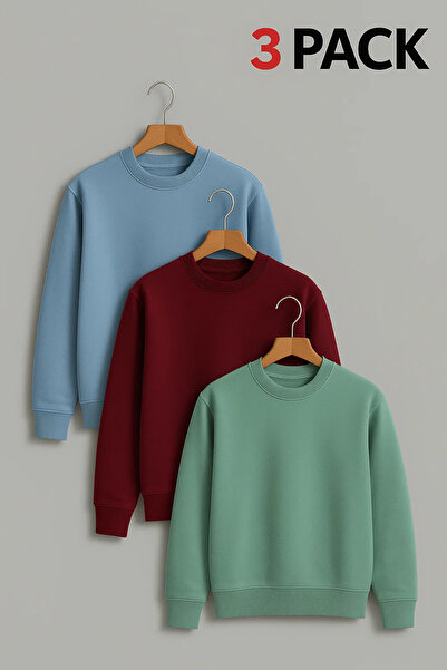 COMBİNE MİCHAİL Men's Oversized Premium Winter 3-Piece Sweater