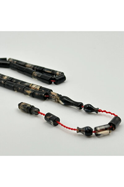 Bülbül Tesbih Mavi ve Beyaz Hareli Alman Sıkma Kehribar Kesme Model Bürokrat ...