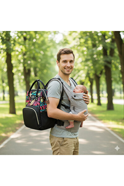 Generic Baby Bag for Mom - Waterproof Diaper Bag Backpack with Large Capacity & Bottle Holder