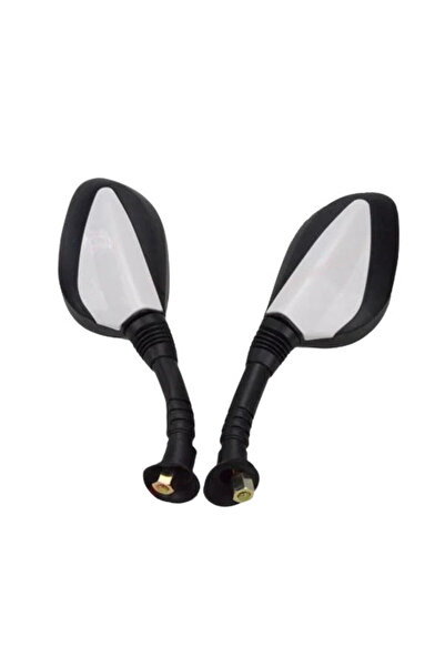 No branded Oglinzi pentru scuter (negre cu lac alb)