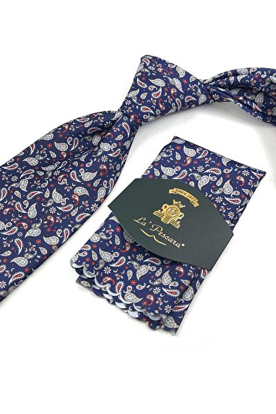 Kravatkolik Синій шарф з принтом Класичний краватка KK13343