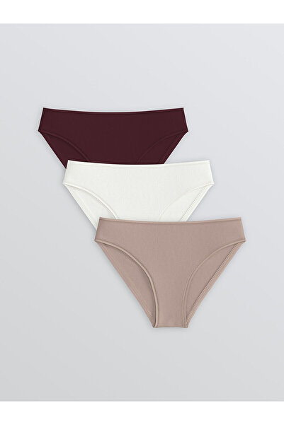 LC Waikiki سراويل بيكيني مسطحة من سيراي للموسم الجديد، طقم من 3 قطع