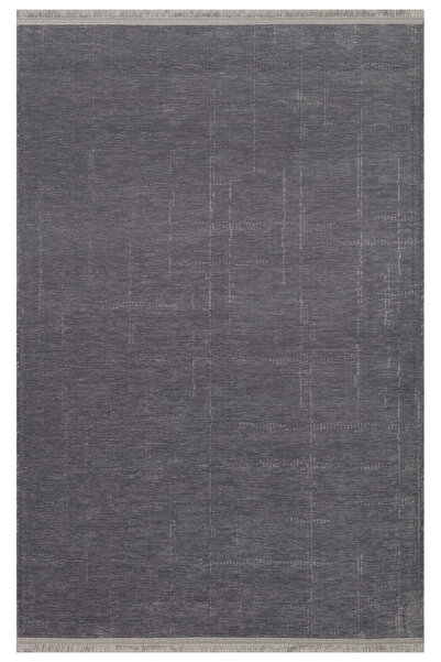Eko Halı LİZA LZ 02 ANTRASİT KAYMAZ TABANLI KİLİM