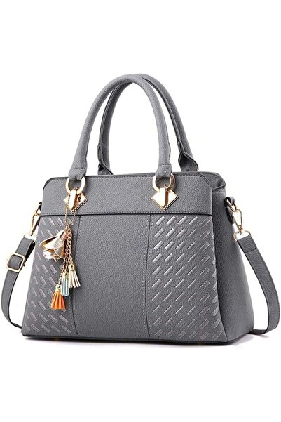 Generic Women's crossbody bag in polyurethane leather, top-handle embroidered handbag