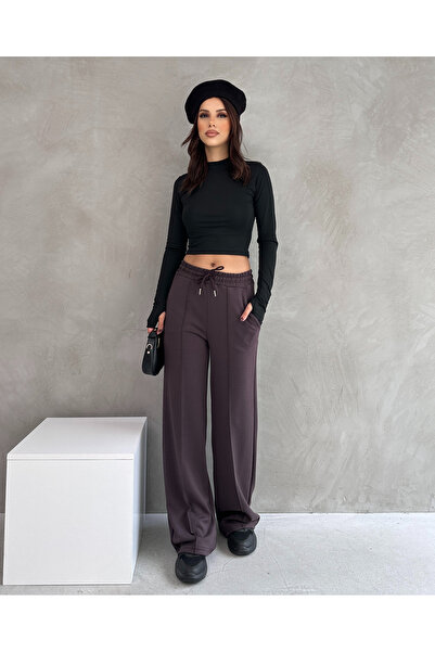 modapark.ist Women's Elastic Waist Modal Trousers